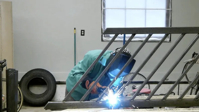 Custom stair railing fabrication and installation measurements